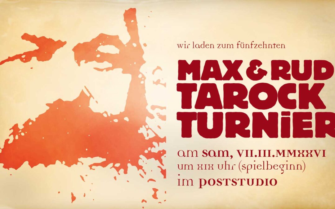 MAX & RUDI TAROCKTURNIER 2026